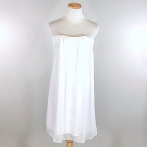 VENUS Strapless White Mini Dress- Small